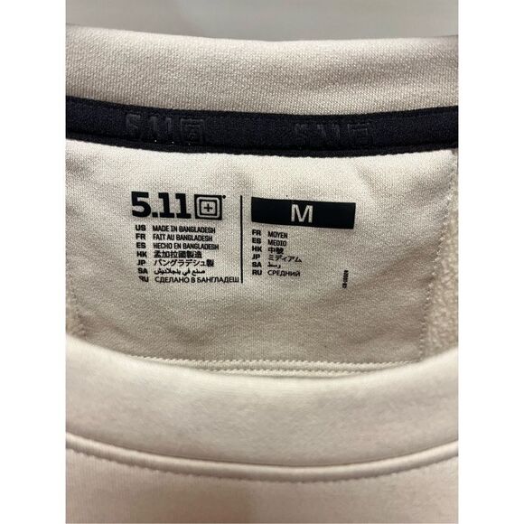 5.11 Tactical Cream  Elizabeth Crew Sweatshirt in M   EUC - Picture 3 of 6